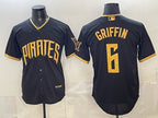 Pittsburgh Pirates #6 Konnor Griffin Black KLUNKIM 2026 City Connect Stadium Stitched Jersey