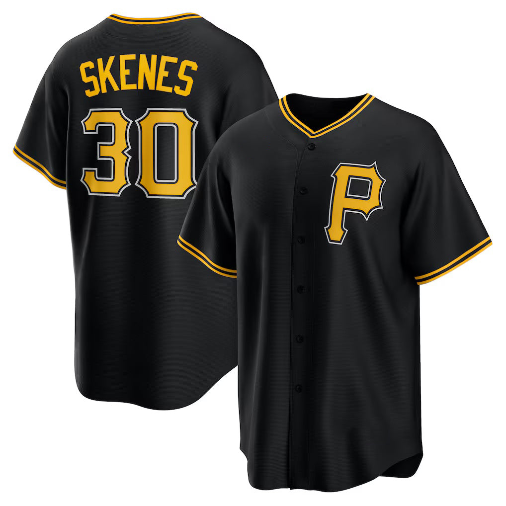 Pittsburgh Pirates #30 Paul Skenes Black KLUNKIM Alternate Replica Player Jersey