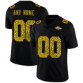 Custom B.Ravens Black KLUNKIM Leopard Print Fashion Vapor Limited Jersey
