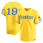 Boston Red Sox #19 Roman Anthony Gold KLUNKIM City Connect Limited Jersey