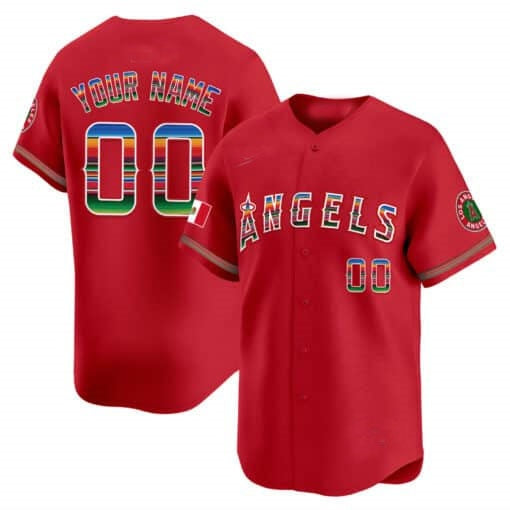 Custom Los Angeles Angels Mexico Vapor Premier Limited Jersey ¨C Red KLUNKIM