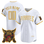 Custom Pittsburgh Pirates White KLUNKIM 2026 City Connect Stadium Stitched Jersey