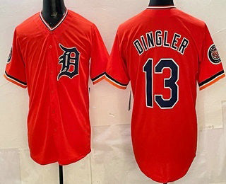 Detroit Tigers #13 Dillon Dingler Orange KLUNKIM Limited Jersey