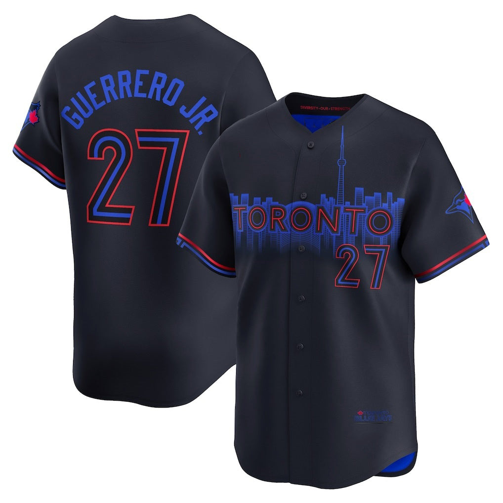 Toronto Blue Jays #27 Vladimir Guerrero Jr. Black KLUNKIM 2024 City Connect Limited Player Jersey