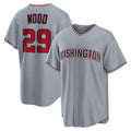Washington Nationals #29 James Wood Gray KLUNKIM Road Replica Jersey