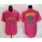 San Diego Padres #2 Xander Bogaerts Pink KLUNKIM Player Number Fashion Jersey