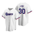 Texas Rangers #30 Nathaniel Lowe White KLUNKIM Cool Base Stitched Jersey