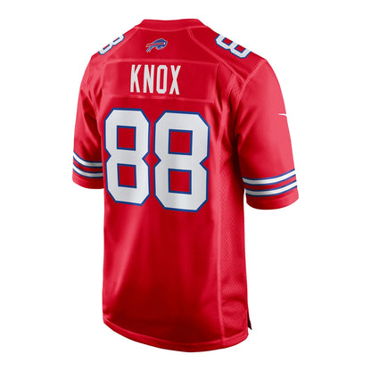 B.Bills #88 Dawson Knox Red Game Player Jersey Football Stitched American Jerseys