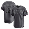 New York Mets #12 Francisco Lindor Gray KLUNKIM City Connect Limited Player Jersey