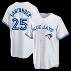 Toronto Blue Jays #25 Anthony Santander White KLUNKIM Home Replica Jersey