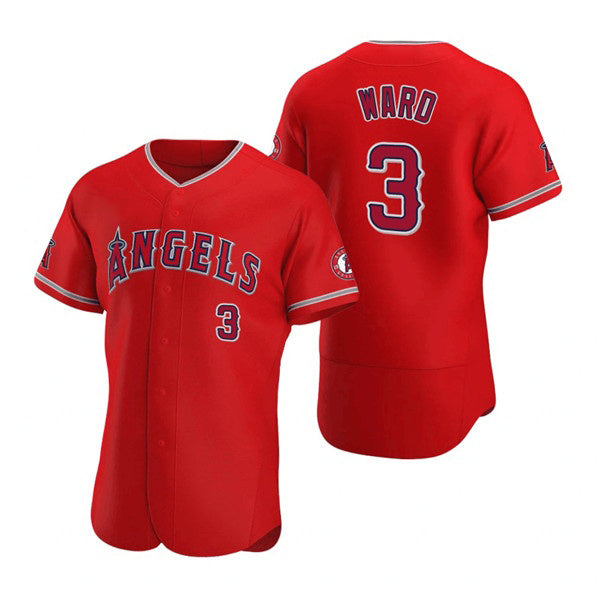 Los Angeles Angels #3 Waylor Ward KLUNKIM Red Flex Base Stitched Jersey