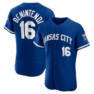 Kansas City Royals #16 Andrew Benintendi Blue KLUNKIM Flex Base Stitched Jersey