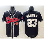 Atlanta Braves #23 Michael Harris II Black KLUNKIM Cool Base Stitched Jersey 2