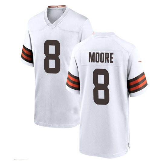 C.Browns #8 Kellen Mond WHITE Game Jersey Stitched American Football Jerseys