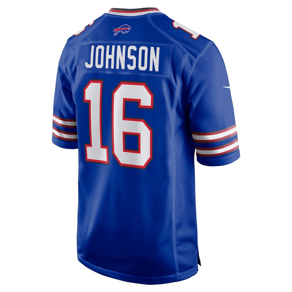 B.Bills #16 Xavier Johnson Royal KLUNKIM Game Jersey