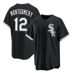 Chicago White Sox #12 Colson Montgomery Black KLUNKIM Cool Base Stitched Jersey
