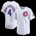 Chicago Cubs #4 Pete Crow-Armstrong White KLUNKIM 150th Anniversary Limited Jersey