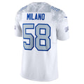 B.Bills #58 Matt Milano White KLUNKIM 2025 Rivalries Collection Limited Jersey