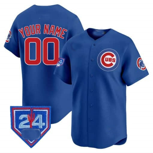 Custom Chicago Cubs 2024 Spring Training Patch Vapor Premier Limited Jersey - Royal KLUNKIM