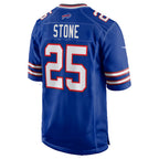 B.Bills #25 Geno Stone Royal KLUNKIM Team Game Jersey