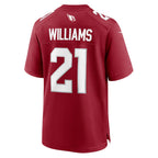 A.Cardinals #21 Garrett Williams Cardinal KLUNKIM Game Jersey