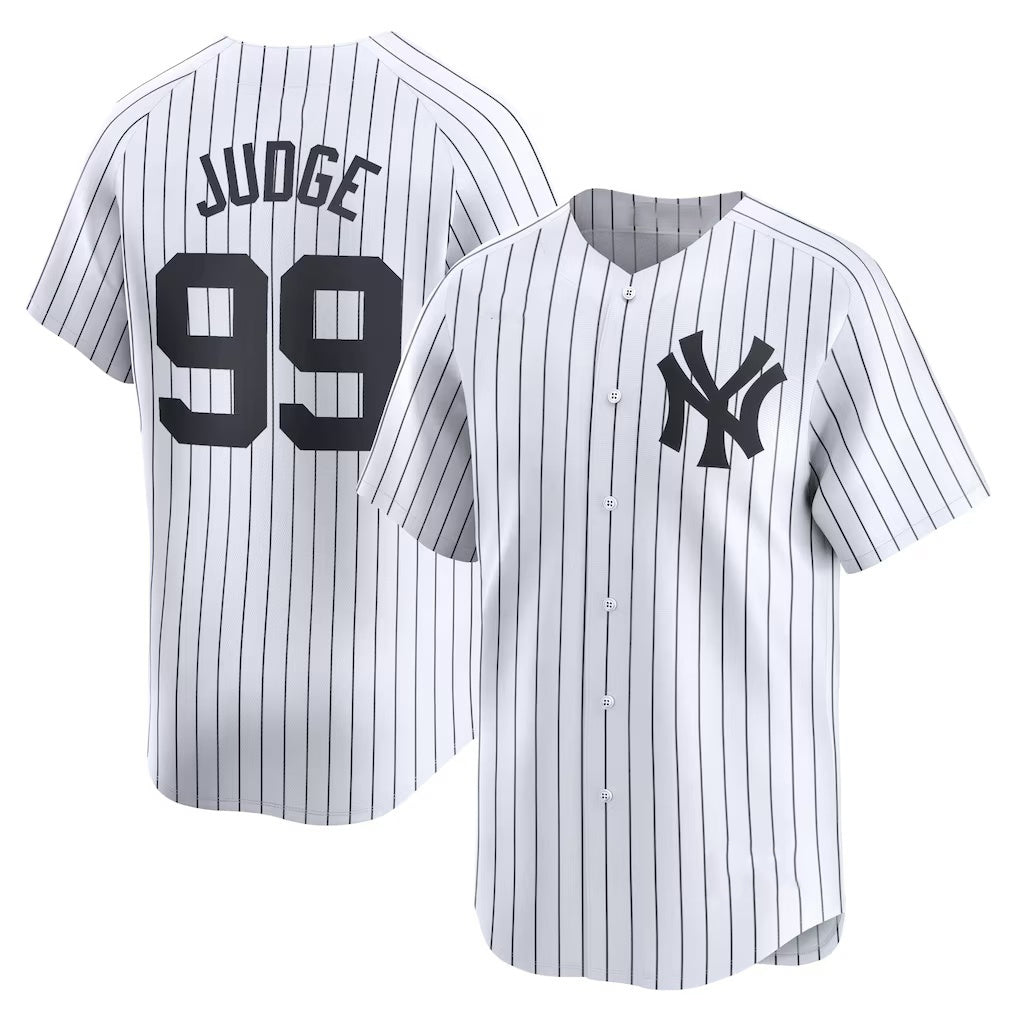 New York Yankees #99 Aaron Judge White KLUNKIM Home Limited Player Jerseys