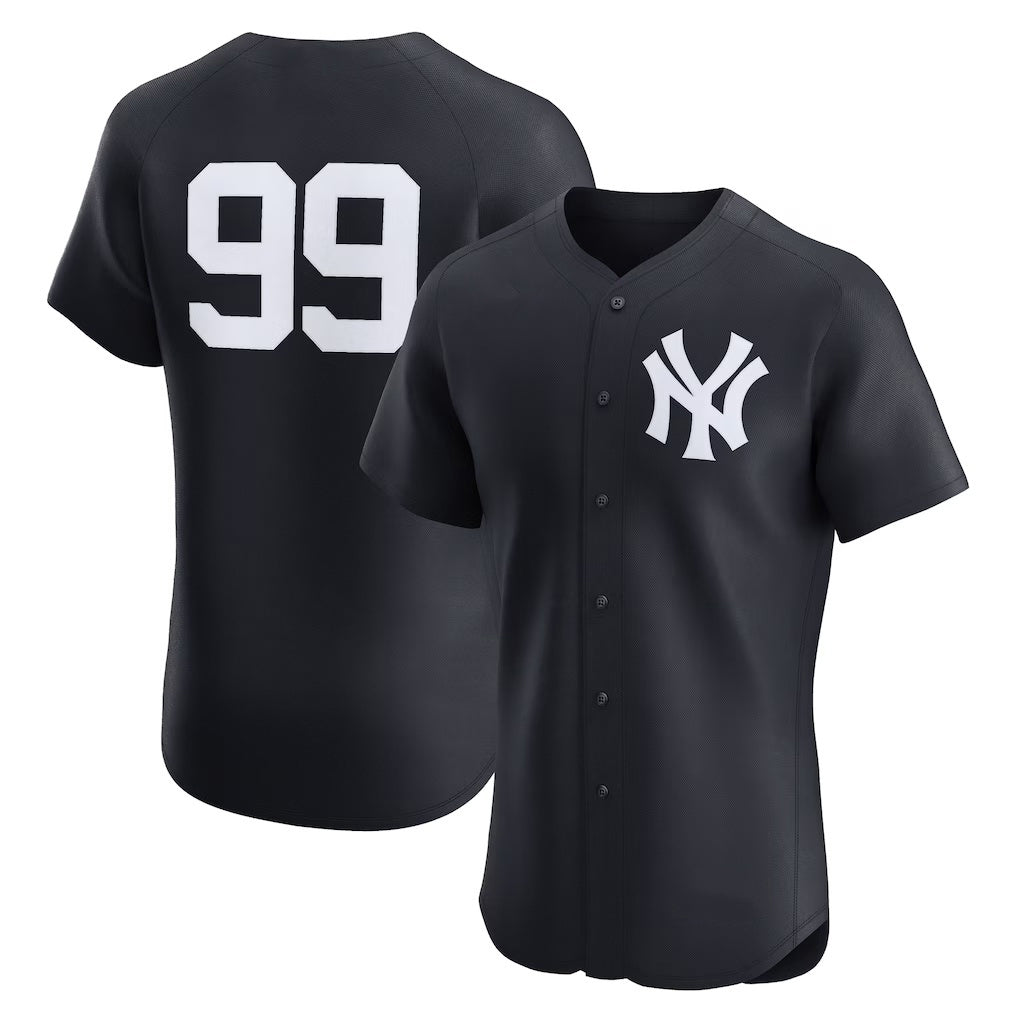New York Yankees #99 Aaron Judge Navy KLUNKIM Alternate 2 Elite Jersey