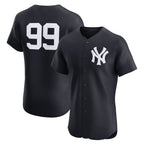 New York Yankees #99 Aaron Judge Navy KLUNKIM Alternate 2 Elite Jersey