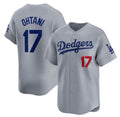Los Angeles Dodgers #17 Shohei Ohtani Gray KLUNKIM Cool Base Stitched Jersey 1
