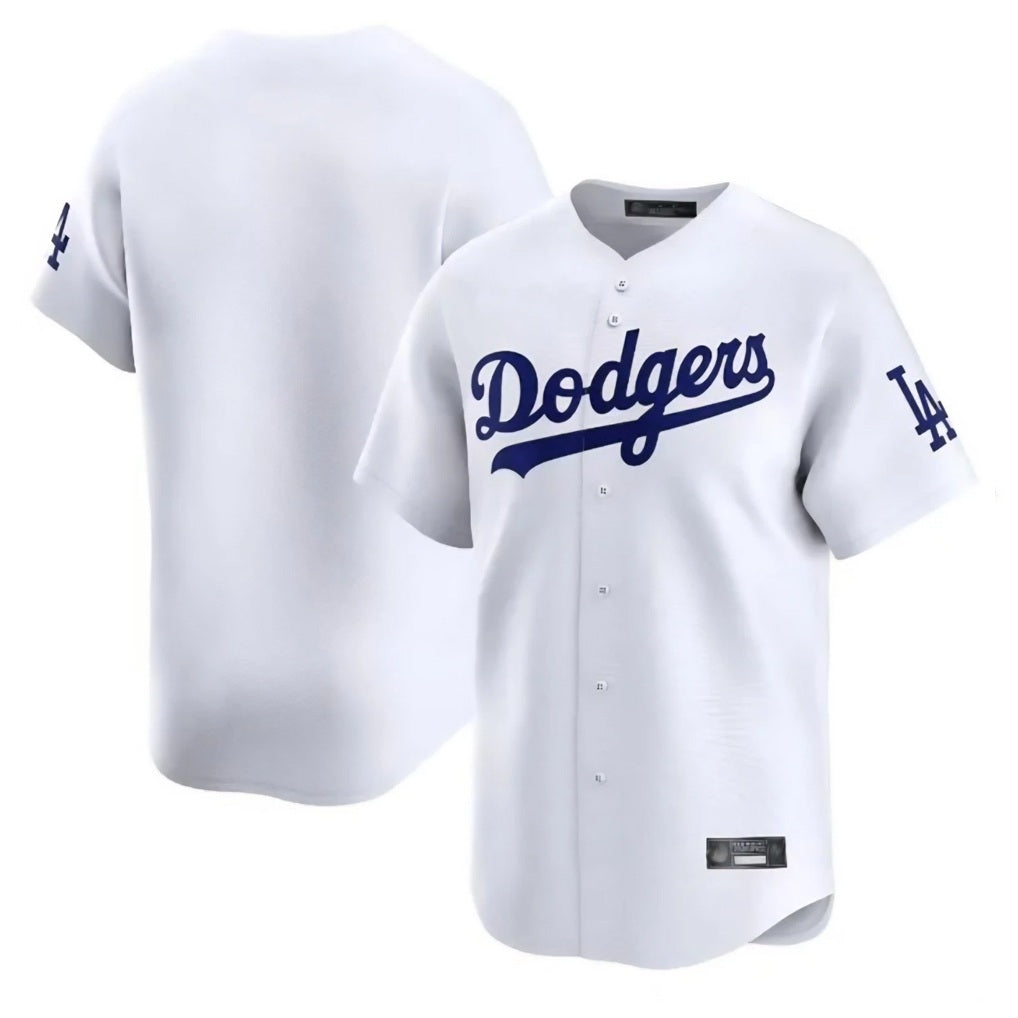 Los Angeles Dodgers Blank Player White KLUNKIM Limited Home Stitched Jerseys