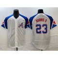 Atlanta Braves #23 Michael Harris II White KLUNKIM 2023 City Connect Flex Base Stitched Jersey
