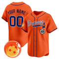 Custom Atlanta Braves x Dragon Ball Orange KLUNKIM Vapor Premier Limited Jersey - All Stitched