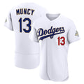 Los Angeles Dodgers #13 Max Muncy White KLUNKIM 2026 Gold Collection Authentic Jersey