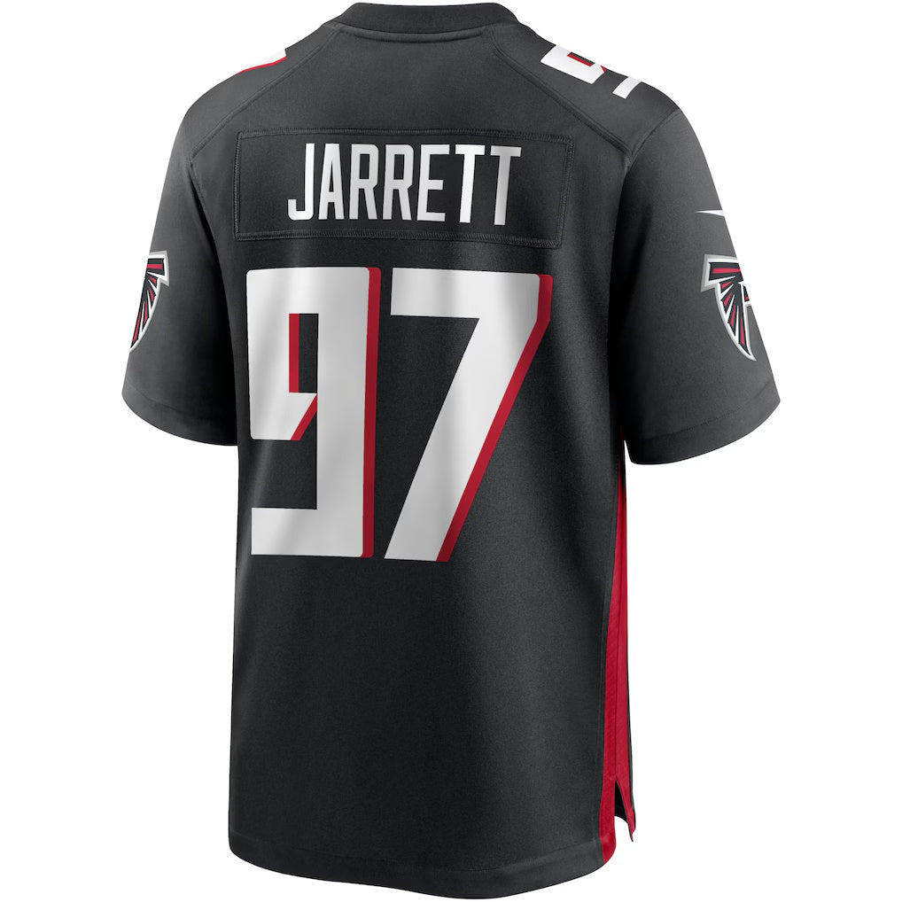 A.Falcons #97 Grady Jarrett Black KLUNKIM Game Player Jersey