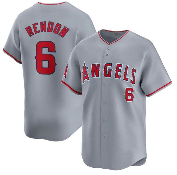 Los Angeles Angels #6 Anthony Rendon Gray KLUNKIM Away Limited Stitched Jersey