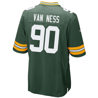 GB.Packers #90 Lukas Van Ness Green Game American Football Stitched Jerseys