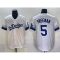 Los Angeles Dodgers #5 Freddie Freeman White KLUNKIM City Connect Cool Base Stitched Jersey
