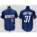 Detroit Tigers #31 Riley Greene 2024 Navy KLUNKIM City Connect Cool Base Limited Stitched Jersey