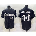Cincinnati Reds #44 Elly De La Cruz Black KLUNKIM 'Gothic Queen City Edition' Vapor Premier Limited Stitched Jersey