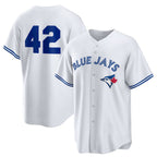 Toronto Blue Jays #42 Jackie Robinson White KLUNKIM Home 2025 Day Replica Jersey
