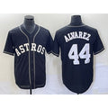 Houston Astros #44 Yordan Alvarez Black KLUNKIM Cool Base Stitched Jersey