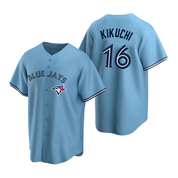 Toronto Blue Jays #16 Yusei Kikuchi Light Blue KLUNKIM Cool Base Stitched Jersey