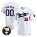 Custom Los Angeles Dodgers Vin Scully Patch Gold Trim Vapor Premier Limited Jersey - All Stitched-White KLUNKIM