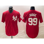 New York Yankees #99 Aaron Judge Red KLUNKIM Fashion Cool Base Jersey