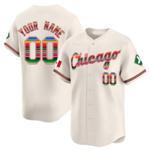 Custom Chicago White Sox Mexico Vapor Premier Limited Jersey V3- Cream KLUNKIM