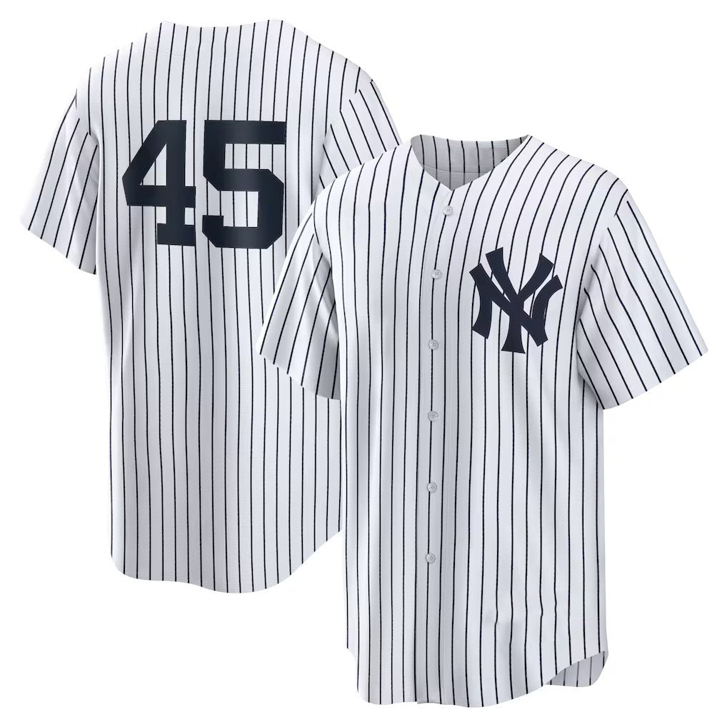 New York Yankees #45 Gerrit Cole White KLUNKIM Home Replica Player Name Jersey