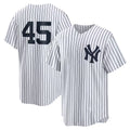 New York Yankees #45 Gerrit Cole White KLUNKIM Home Replica Player Name Jersey