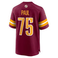 W.Commanders #75 Chris Paul Burgundy KLUNKIM Player Game Jersey