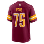 W.Commanders #75 Chris Paul Burgundy KLUNKIM Player Game Jersey