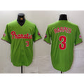 Philadelphia Phillies #3 Bryce Harper Number Green KLUNKIM With Patch Stitched Cool Base Jersey